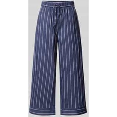 Wide leg stoffen broek met tunnelkoord, model 'pYA'