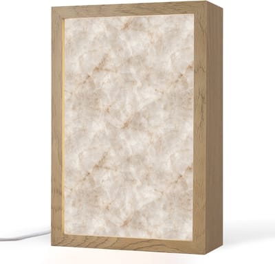 Tafellamp 20x30 cm - LED lamp - Marmer - Patroon - Klassiek - Decoratieve tafellampen - Dimbaar - Tafellampje slaapkamer - Woonkamer binnen