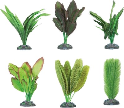 Flamingo - Aquarium plant zijde congo decoratie - Willekeurig - 9 cm