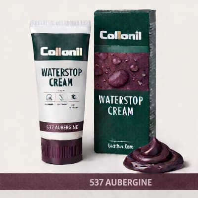 OP=OP: 3x Collonil Waterstop Cream 537 Aubergine – Leer Schoencrème – Verzorgt & Waterafstotend