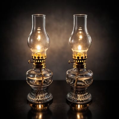 PolkaHome Set van 2 decoratieve kandelaars - Sfeerverlichting voor binnen en buiten - Flameless tafellampen - 20.5 cm hoog