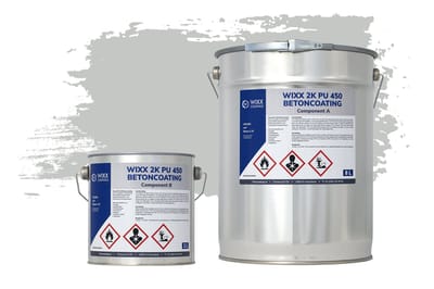Wixx 2K PU 450 Betoncoating - 5L - RAL 7035 | Lichtgrijs