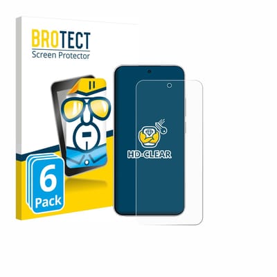 BROTECT - Screenprotector voor Xiaomi Redmi Note 15 Pro 5G - Folie Beschermfolie transparant 6 Stuks