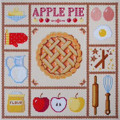 Borduurpakket ABRIS ART - Apple Pie - Appeltaart - AH-280