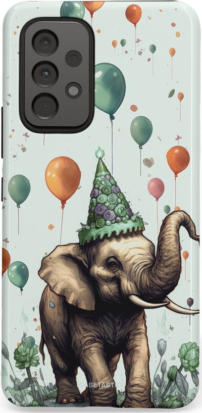 Casetastic Hoesje Geschikt voor Samsung A53 - Stijlvolle Beschermende Duo-layer Case - Ballolifant