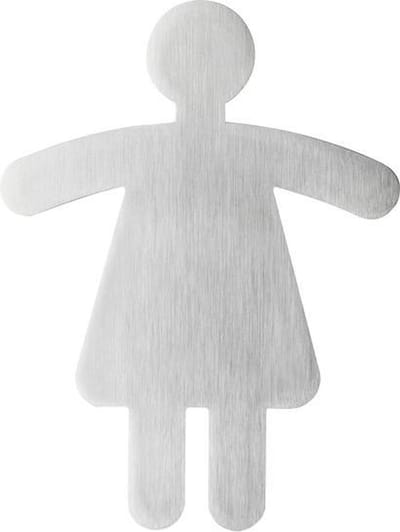 RVS Pictogram Symbool 120x90mm dames