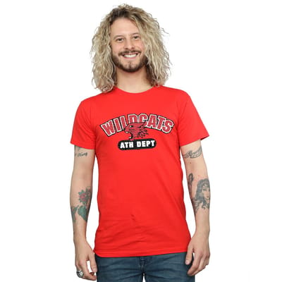 Disney Heren High School Musical The Musical Wildcats Athletic T-shirt (Rood)