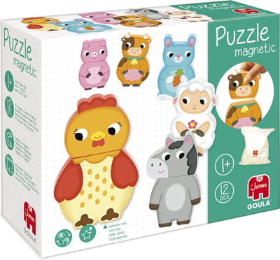 Jumbo - Goula - Magnetische Puzzelstukken - Boerderijdieren - Puzzel - Vanaf 1 jaar