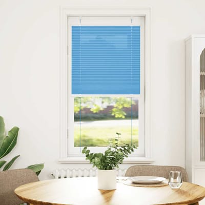 vidaXL - Plissé - rolgordijn - 55x150 - cm - stofbreedte - 54,4 - cm - polyester - blauw