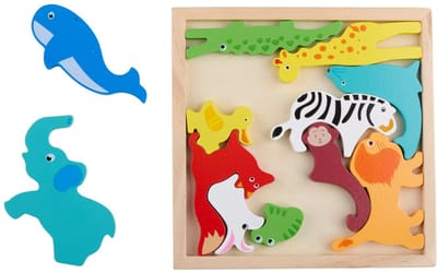 dierenpuzzel 12st