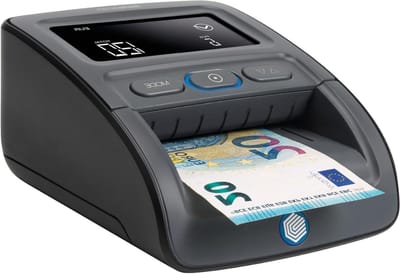 Valsgelddetector - Geldchecker Biljetten - Biljetten Verifiëren - 7-voudige Detectie - 15.6 x 7.6 x 12 cm - Zwart
