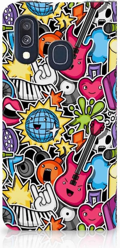 Samsung Galaxy A40 Hippe Standcase Punk Rock