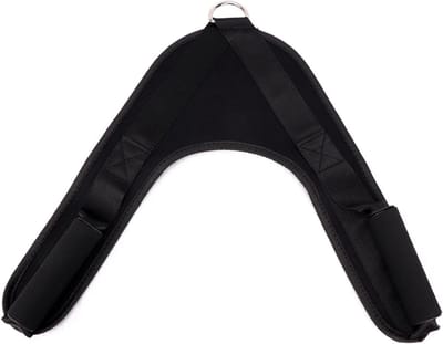 V-vormige persstang - Multigym handvat - Kracht training - Comfortabel EVA materiaal - 42 cm - Zwart