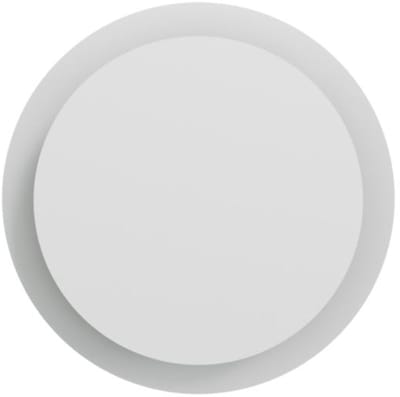 Hotbath &More VGR015 ventilatierooster rond met klemmen mat wit