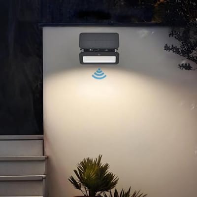 Zonnelampen voor Buiten met Bewegingsmelder - Dimbare LED Wandlamp Op Zonne-energie - IP65 Waterdicht