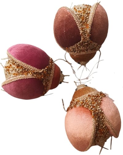 House of Seasons Hang ornament Kever Set van 3 L6xB9xH12cm