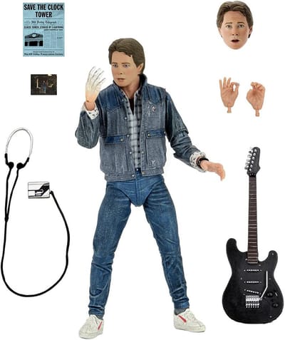 Actiefiguur Marty McFly - Verzamelobject film - Fan collectie - Gedetailleerd ontwerp - 18 cm hoog - Multicolor