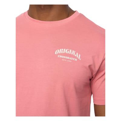 Crosshatch Mannen Labstock T-Shirt (Roze)