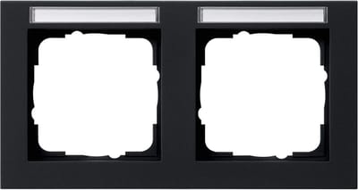 Afdekraam Horizontaal - Dubbel Frame - Wandmontage Elektrisch - Inschroevend Type