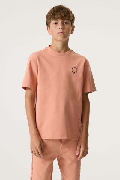 GARCIA Jongens Print T-shirt Oranje Korte mouw