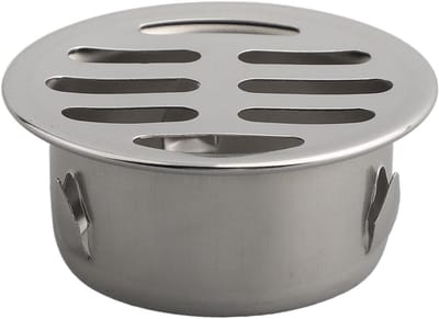 Vloerafvoer Deksel - Afvoer Bescherming - Waterafvoer Regelen - Hollow Design - 150mm - Zilver