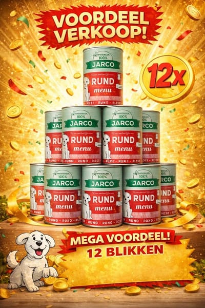 Jarco dog blik rund 12x 400gr Voordeelverpakking