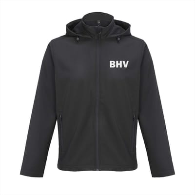 BHV Softshell jas met capuchon - Waterafstotend - 2-laags - Maat M