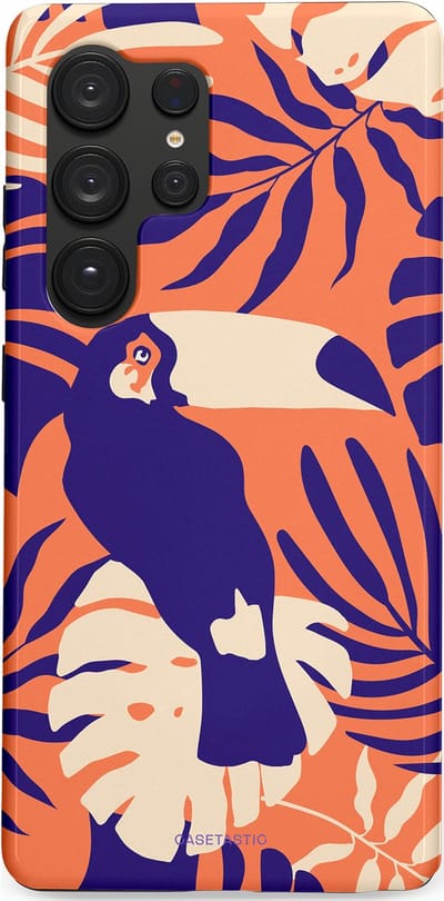 Casetastic Hoesje Geschikt voor Samsung S25 Ultra - Stijlvolle Beschermende Duo-layer Case - Paradijs Toekan