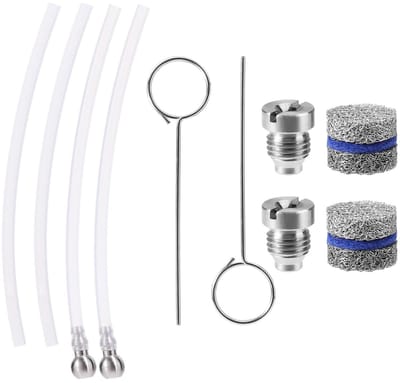 Dailygoods- Schuimkanon Universele 1,1mm - Schuimspuit Auto Wassen - Reinigingsgereedschap - Roestvrij Staal - 2 Sets - Inclusief Spons