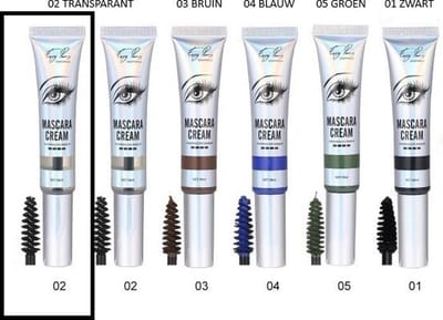 Easy Paris Cosmetics - Mascara Cream - Transparant - Ultra Volumateur - Waterproof - Freefiber Vitamin-E - Long Lasting - Nummer 02 - 1 Tube met 18 ml inhoud