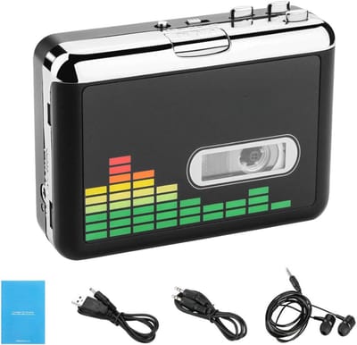 Zyrex® Discman - Diskman – Draagbare Cassette Speler - Zwart - 4cm x 9cm x 4cm