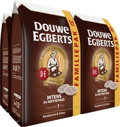 Douwe Egberts Intens Koffiepads - 4 x 54 pads