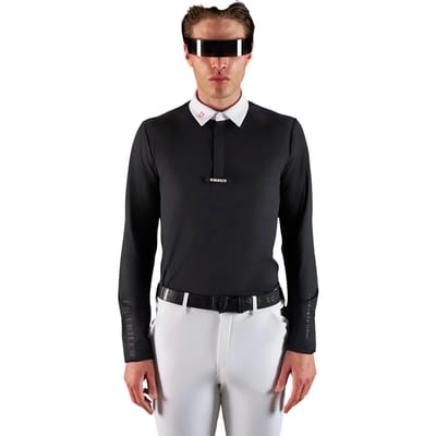 Wedstrijdpolo met lange mouwen Equestro Ridertechnology