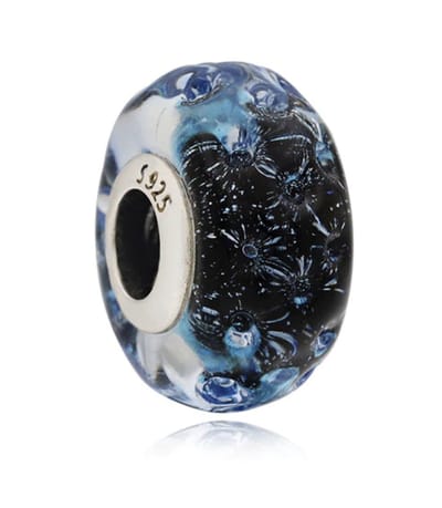 Fler® | 925 Sterling Zilver Bedel | Oceaan | 925 Sterling Zilver | Zirkonia | Past op populaire bedel armbanden (standaard-3mm) | Glass bead | armbandbedel | Ocean | Bedels Charms Beads