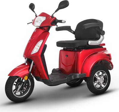 Scootmobiel Driewieler - Elektrische 1000W Motor Bereik tot 50km Eco Wielen