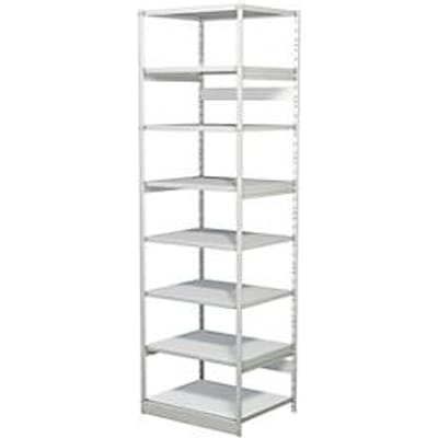 Complete stelling PROGRESS 500 T, basissectie, zonder achterwand, H 2600 x B 750 x D 640 mm