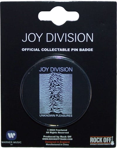 Joy Division - Unknown Pleasures Pin - Zwart
