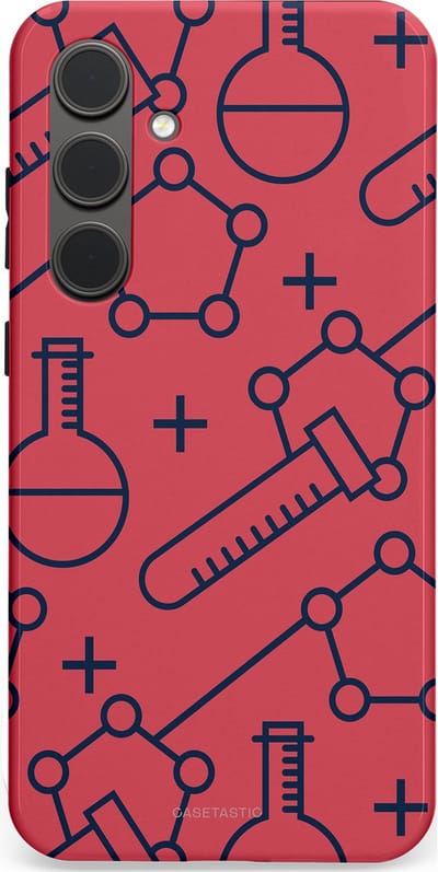 Casetastic hoesje geschikt voor Samsung Galaxy S24 Plus - Dubbellaagse bescherming - Rode Laboratorium - Fashion Case - Koraal