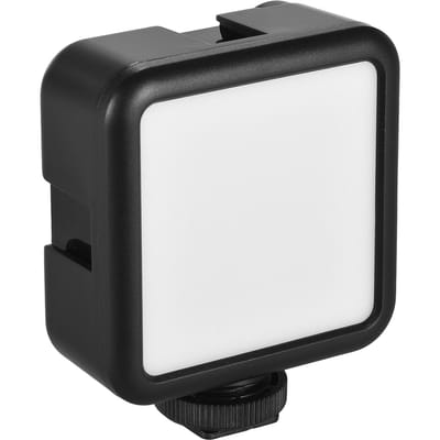 Andoer W49S Mini-fotografielamp Draagbaar LED-licht op camera 5600K Dimbaar met verstelbaar