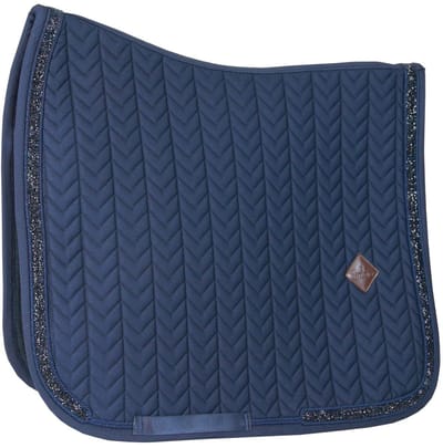 Kentucky Horsewear - Zadeldoek - Glitter Stone Zadeldekje - Dressuur - Navy