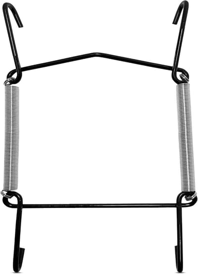 Onzichtbare Bordenhouders - Decoratieve Ophangers - Muurdecoratie Presenteren - Veerbelast Systeem - 5 tot 7.5 Inch - Zwart