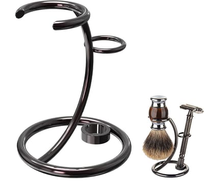 Allecto - Douche Scheerborstel Stand - Veiligheid Scheermes Holder - Nikkel - Compatibel met meerdere modellen - Ideaal voor thuisgebruik - Gemakke...