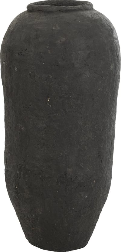 J-Line vaas - papier maché - zwart - large - 99 cm hoog