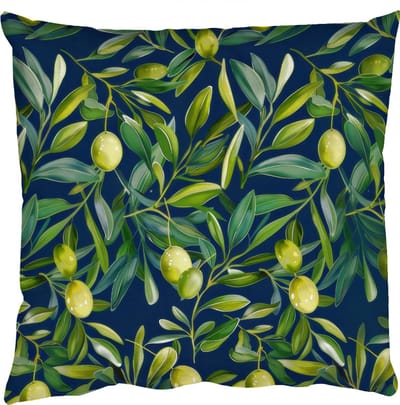 Sierkussens - Kussentjes Woonkamer - 50x50 cm - Citroenen - Bladeren - Natuurlijk