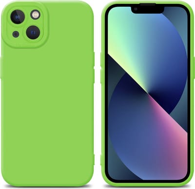Cadorabo Hoesje geschikt voor Apple iPhone 13 in FLUID GROEN - Beschermhoes gemaakt van flexibel TPU silicone Cover Fluid Case