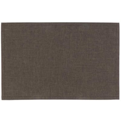 Unique Living | Placemat Dario | Rechthoekig | Polyester | Donkerbruin | 45x30cm