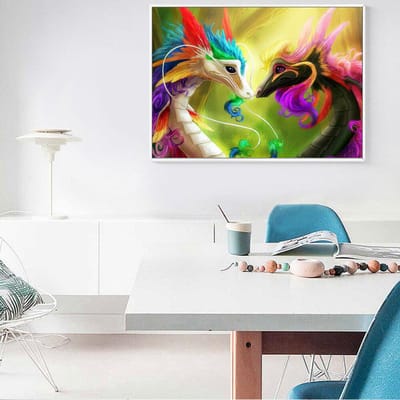 Diamant schilderij accessoires Draak DIY diamant borduurwerk kruissteek dier steentjes foto's 20X30CM