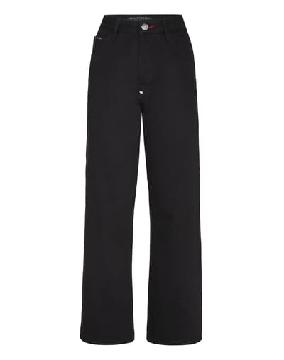 Denim Broek Losjes Iconic Plein