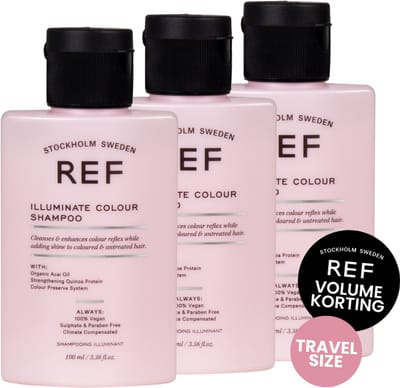 REF ILLUMINATE COLOUR SHAMPOO 3X 100ML TRAVELSIZE VOORDEEL