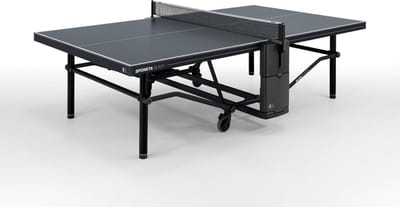 Sponeta® SDL Black Edition Outdoor Tafeltennistafel - Speelklaar geleverd - Pingpongtafel voor Buiten - Zwart - Inklapbaar - Inclusief tafeltennisnet en 2 batshouders - 10mm Dik Weerbestendig zwart tafelblad - 10 Jaar garantie - Made in Germany
